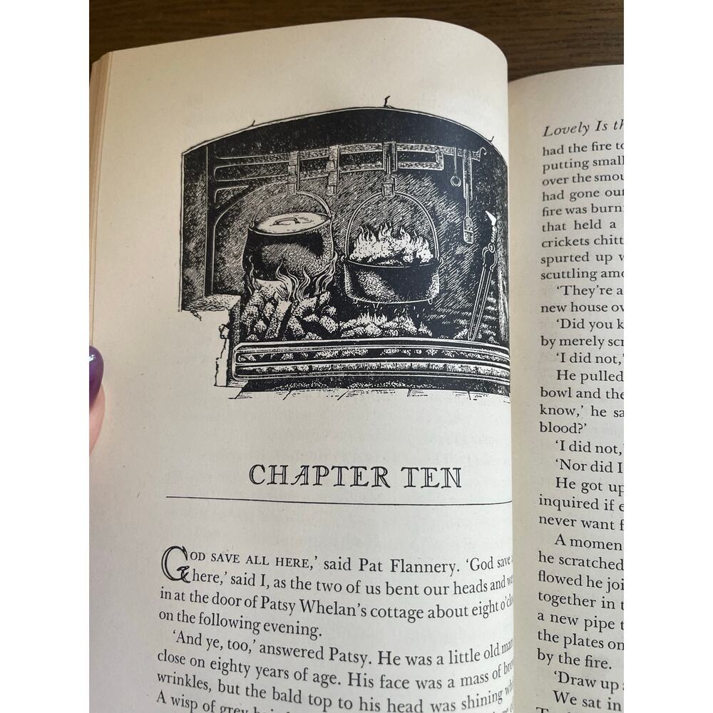 Lovely Is the Lee Robert Gibbings 1945 Hardcover Ireland Wood Engravings - Picture 9 of 13